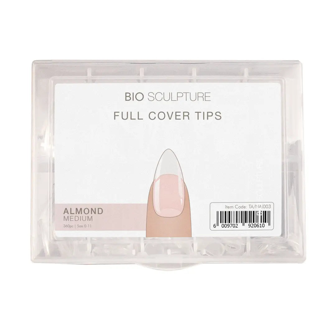 Full Cover Nail Tips - Almond Medium (360 Pieces) - Tip Box