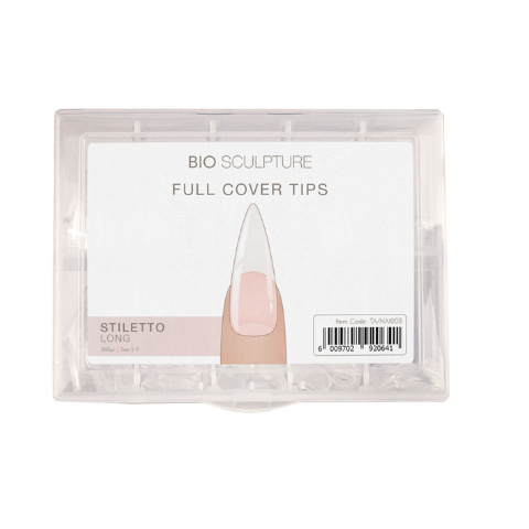 Full Cover Nail Tips - Stiletto Long (360 Pieces) - Tip Box