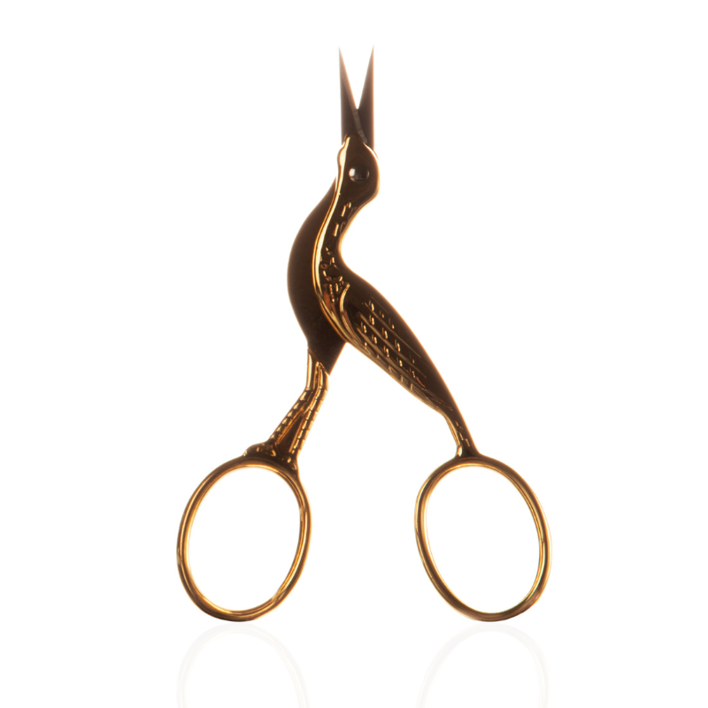 Scissors Fine Blade Gold Stork